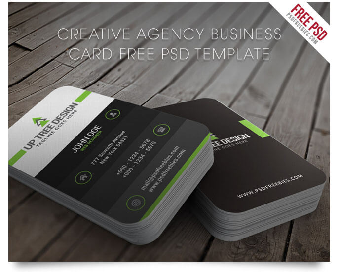 free creative business card psd template