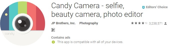 candy camera android app