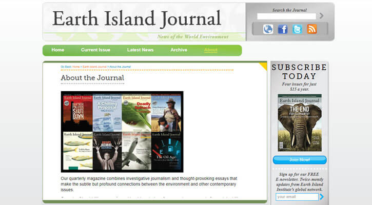 earth island journal feature