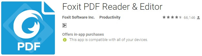 foxit pdf reader