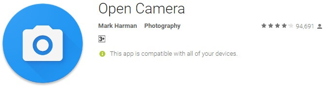 open camera android app