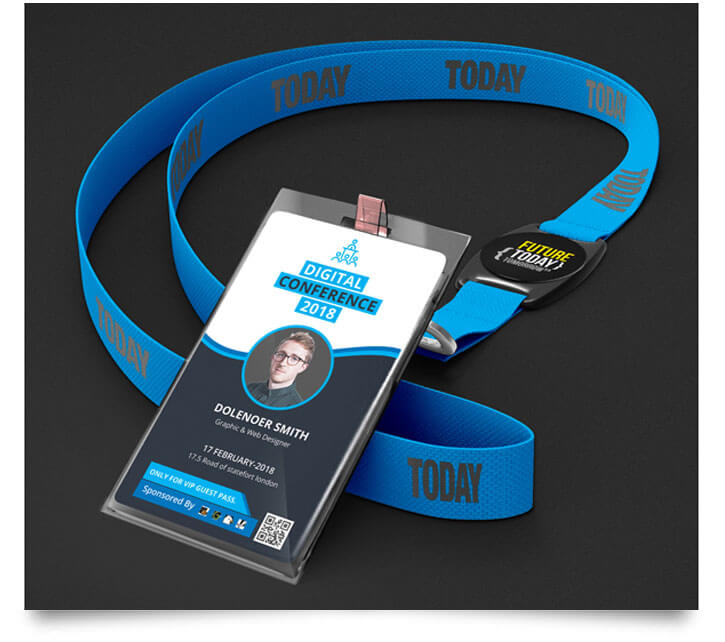 conference vip identity card template