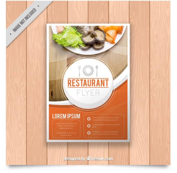 restaurant brochure template free vector