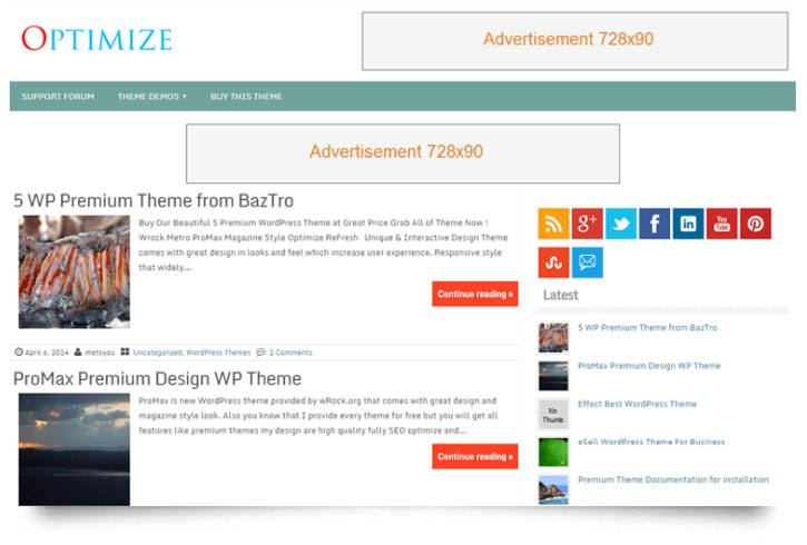 optimize theme