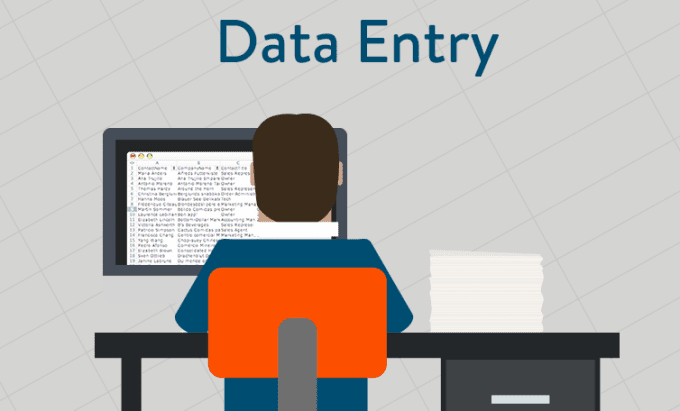 perform data entry skillfully