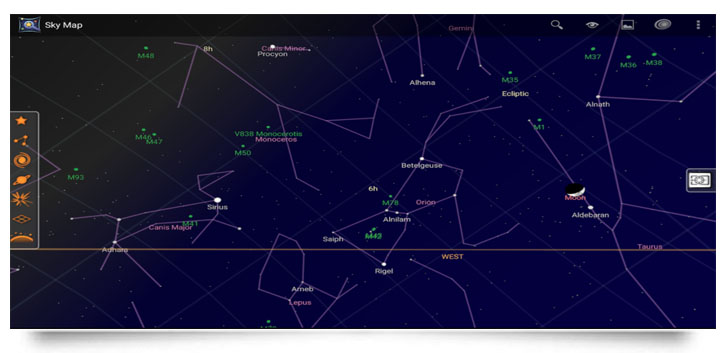 sky map