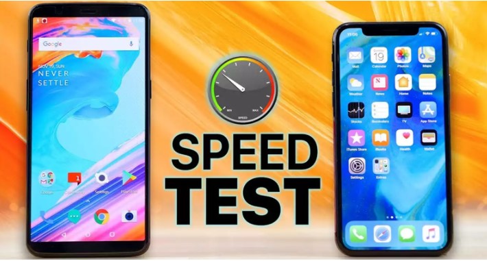 speed test of a smart phone
