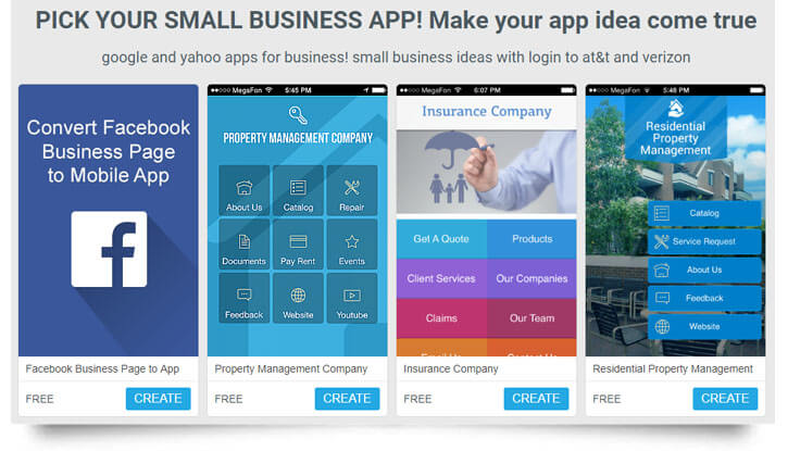 types of business app