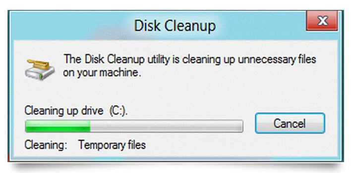 Delete temporary files