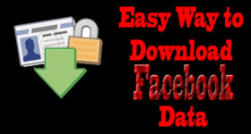 Download facebook data
