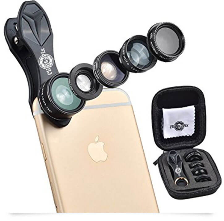 ClipityPix 5 in 1 Cell Phone Camera Lens