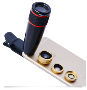 4 in 1 HD 12X Optical Telescope Zoom Lens