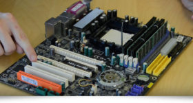 mother board of a computer