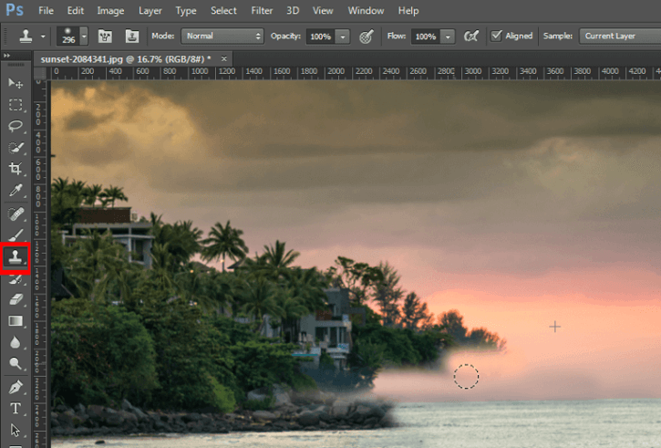 using photoshop source point