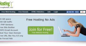 free hosting no ads