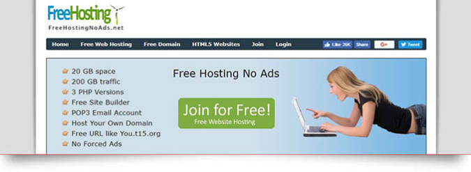 free hosting no ads
