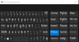 print screen without keyboard