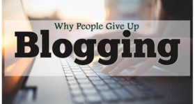 why people give up blogging