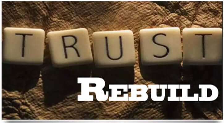 Rebuilding trust in relationship