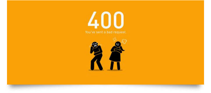 400 bad request error feature