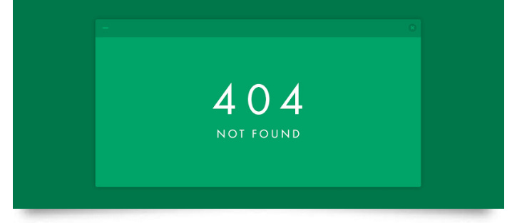 404 not found error feature