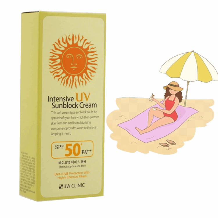 Intensive uv sunblock cream spf 50+