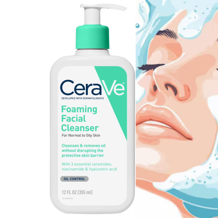 Cerave foaming cleanser for normal to oily skin