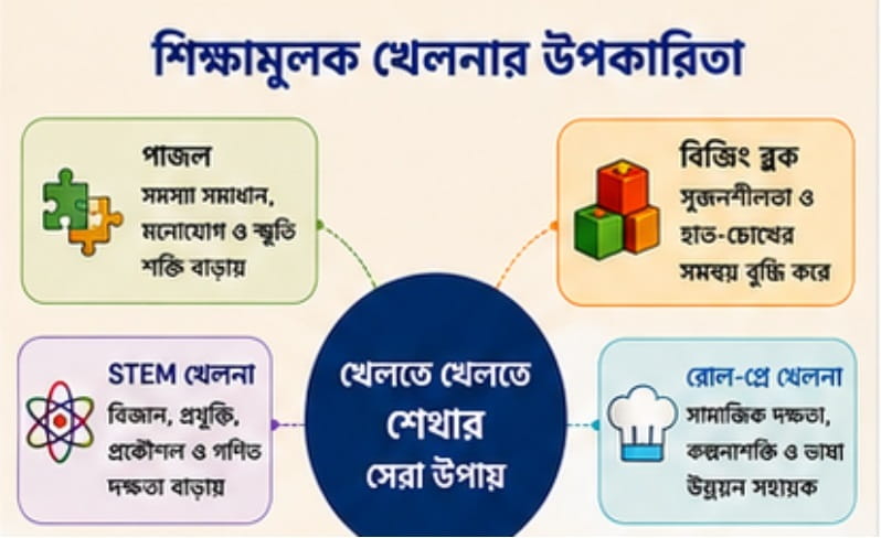 শিক্ষামূলক খেলনার উপকারিতা