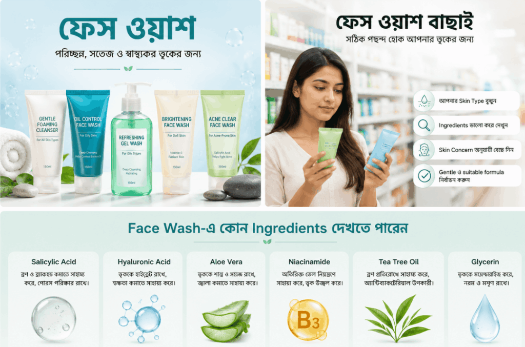 সঠিক ফেস ওয়াশ